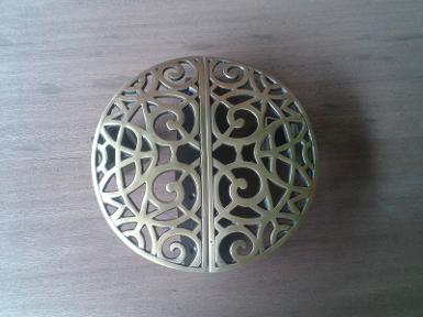 Brass door handle code AC.068 size D: 200 mm.