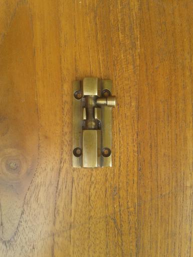 Brass door lock 2ืnich Item code W.022 size long 50 mm.wide 23 mm.