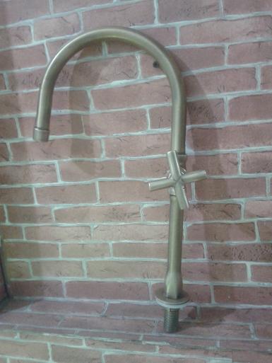 Kitchen Faucet Brass Item code FCB001M size high 30 cm. deep 20 cm.