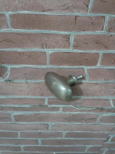 Brass door handle code N.064B size long 62 mm.34 mm.high 45 mm.