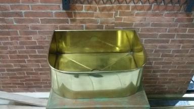 Brass Sink Item Code BS001K size 420 x 330 mm.high 150 mm.