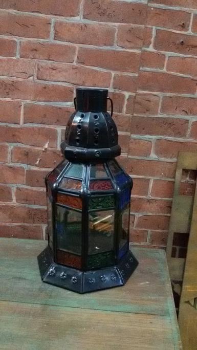 Morocco Lamp brass Item Code MRC18P size high 28 cm.