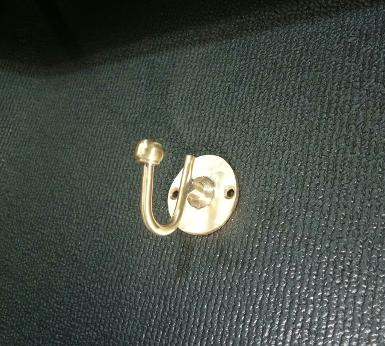 Brass hook Item Code UMR70 size wide 40 mm. deep 55 mm.