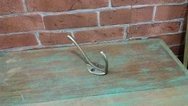 ฺBrass Hook Item Code U.021S small size long 90 mm. wide 30 mm. 