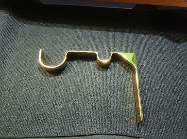 Curtain holder brass item code CTH19A size flat bar 25 mm.deep 220 mm. high 155 mm.