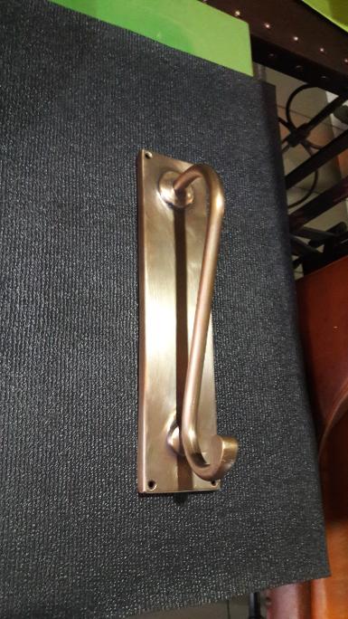 Brass Door Handle Item Code AC.023A size wide 70 mm. long 300 mm.